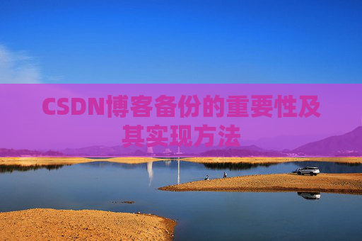 CSDN博客备份的重要性及其实现方法